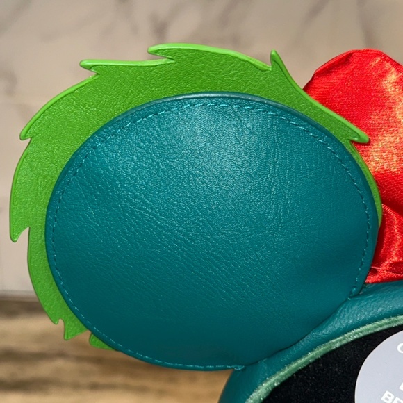 Disney Parks Loungefly Mickey & Minnie Holiday Christmas Glow Headband Ears NEW main image 12